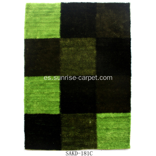 Shaggy de seda gruesa con alfombra de diseño